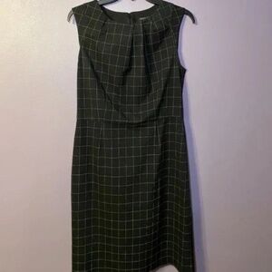Banana Republic Black Windowpane Shift Dress